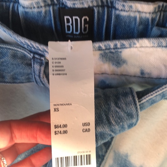NWT Urban Outfitters BDG Bleached denim mini skirt. - Picture 7 of 10